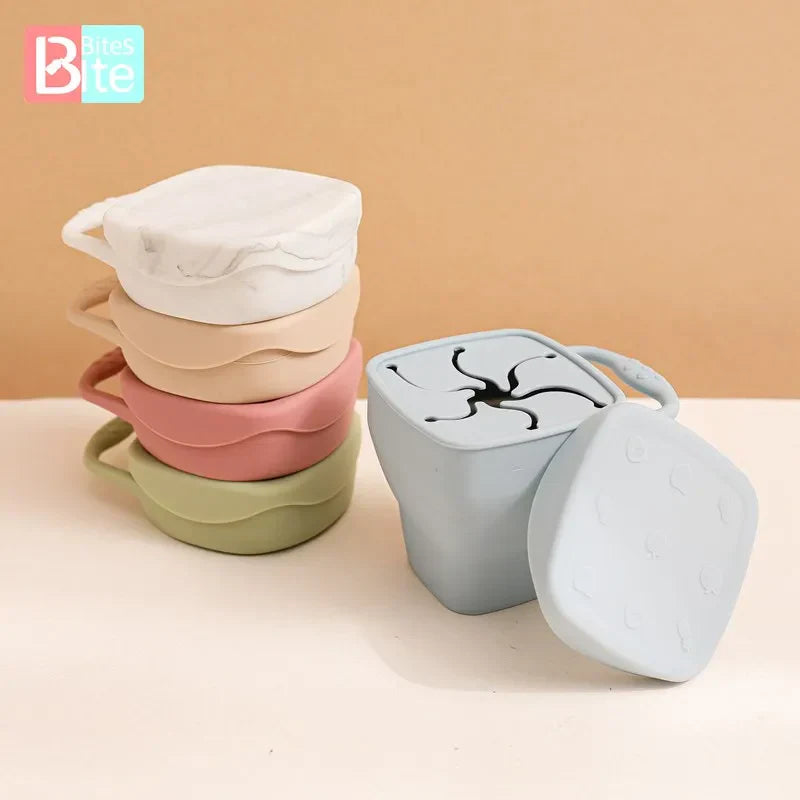 Baby Feeding Cup 1PC Silicone Foldable Color Snack