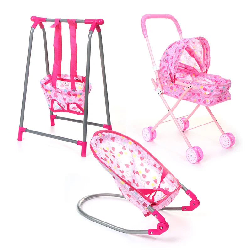 Doll House Accessories Rocking Chairs Swing Bed Dining