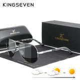 KINGSEVEN New Fashing Men’s Sunglasses High Quality Aluminum Luxury Retro Functional Glasses Women Pilot Accessory Eyewear