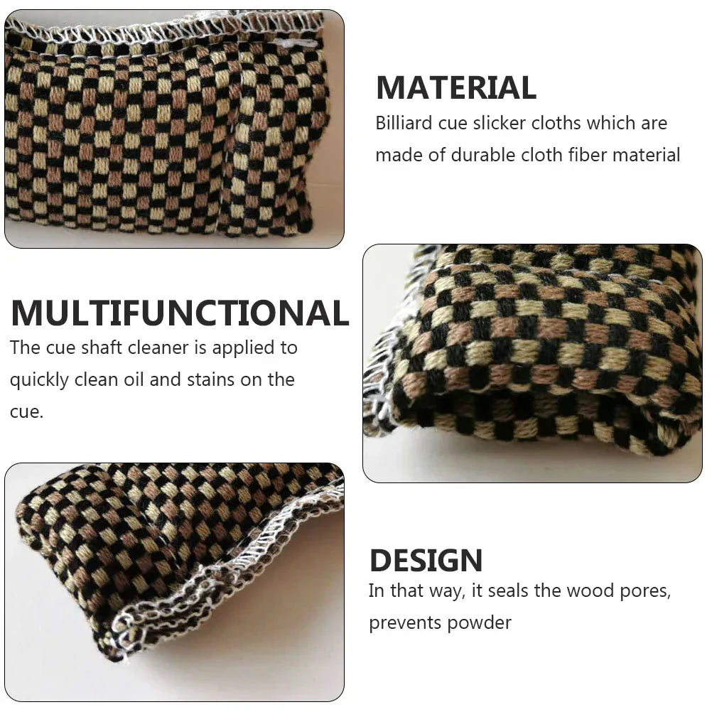 Billiard Cue Cleaning Cloth Billiard Pool Cue Polisher