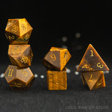 7pcsset Polyhedral Gemstone DnD Dice Set for Tabletop