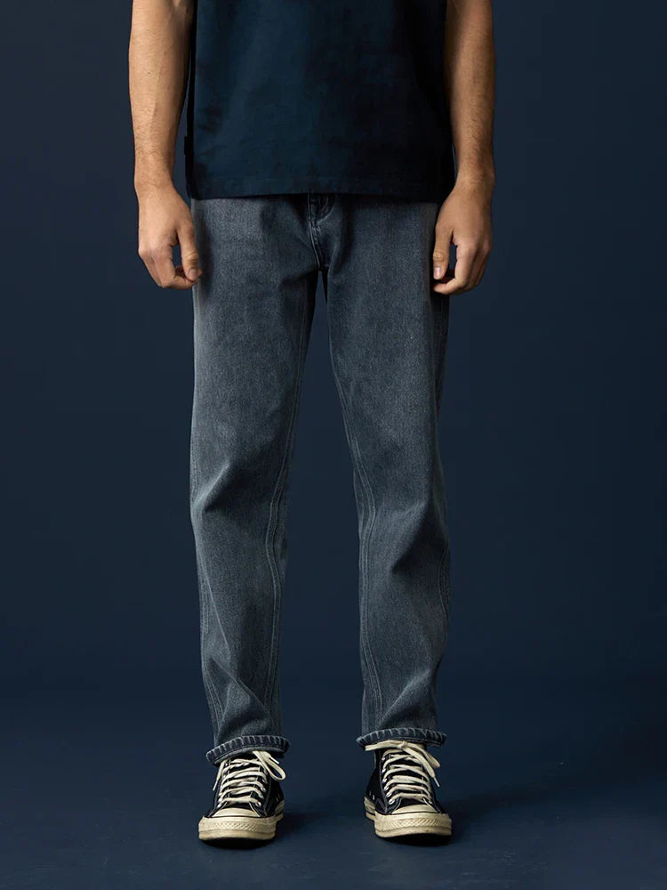 SIMWOOD 2024 Spring Summer New Loose Tapered Jeans