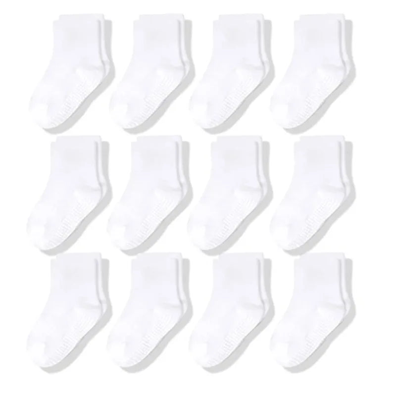 12pair/Lot Non Slip Toddler Socks with Grip for