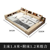 Parent child bed, second family, leather , master