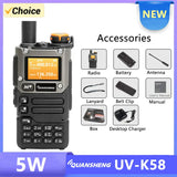 UV K58 Walkie Talkie 5W Quansheng UV-K6 Two