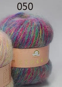 6 Balls Angora Mohair Wool Yarn for Knitting