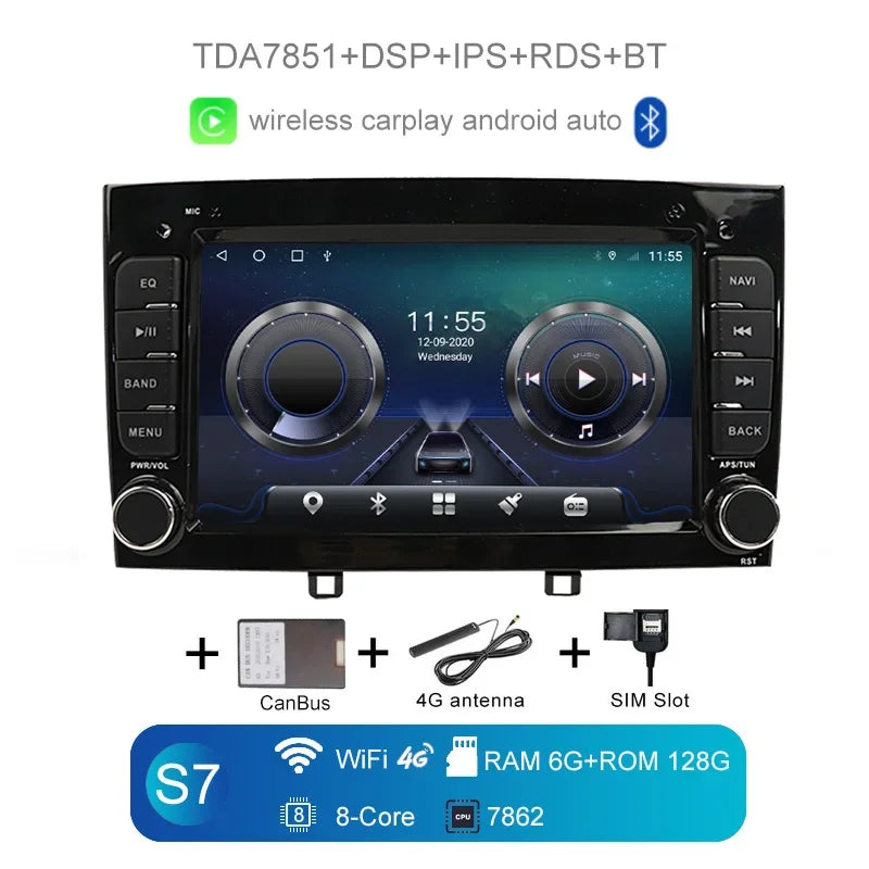 8G+128G Carplay Auto Android 11.0 IPS DSP LTE