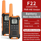 2pcs Baofeng F22 PMR446 FRS Mini Communication Radio