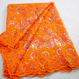 French Tulle Lace Fabric 2024 High Qulity African