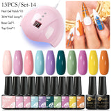 Mtssii 13/16Pcs Gel Nail Polish Set With 36W