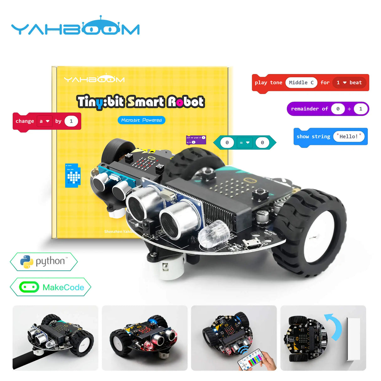 Yahboom Microbit Car Programmable Toys Coding Robotics for