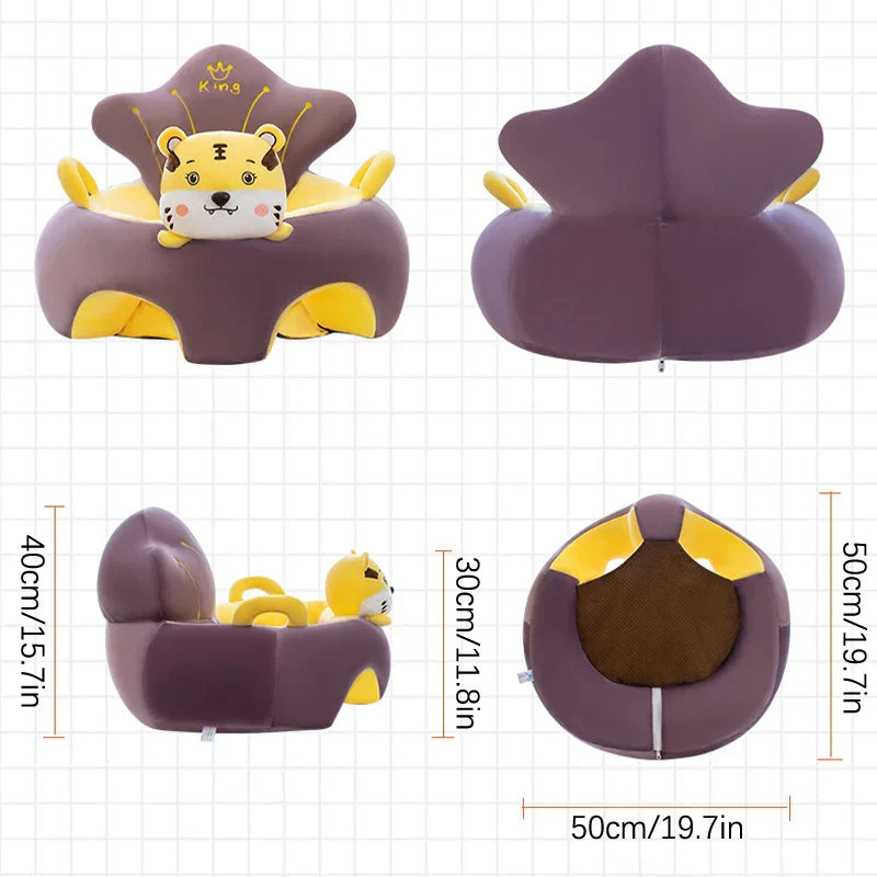 Baby Sofa Support Seat Cover Plush Chair Learn