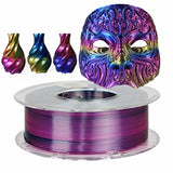 Tricolor 3D Printer Filament Silk PLA 3 Color