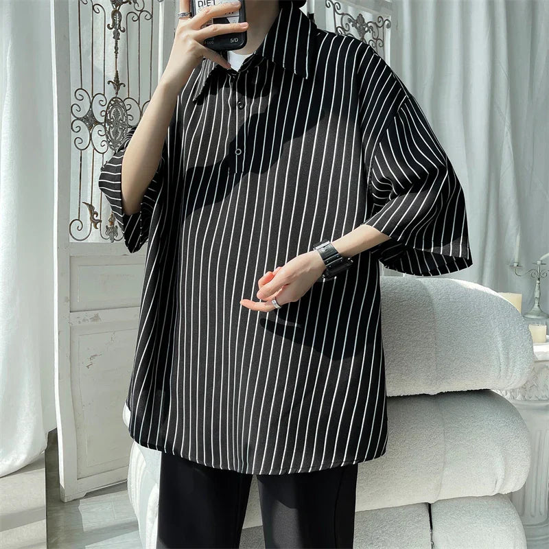 Told Tale Male Simple Stripe Polo Shirt Men