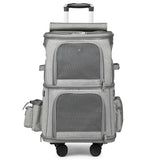 Pet Double-layer Trolley Bag Outdoor Travel Universal Wheel