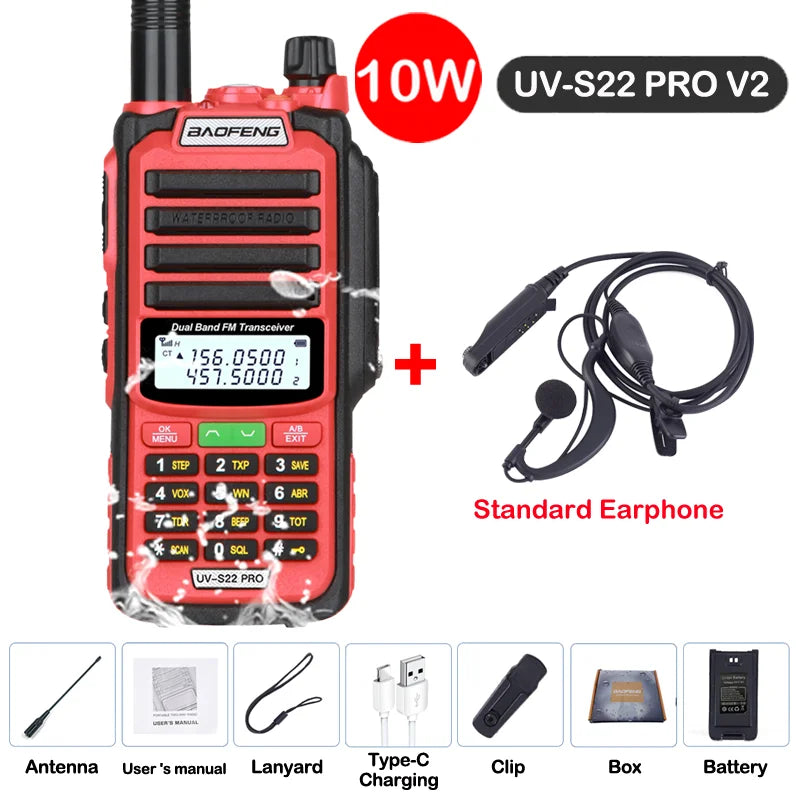 Baofeng UV S22 PRO V2 IP68 Walkie Talkie