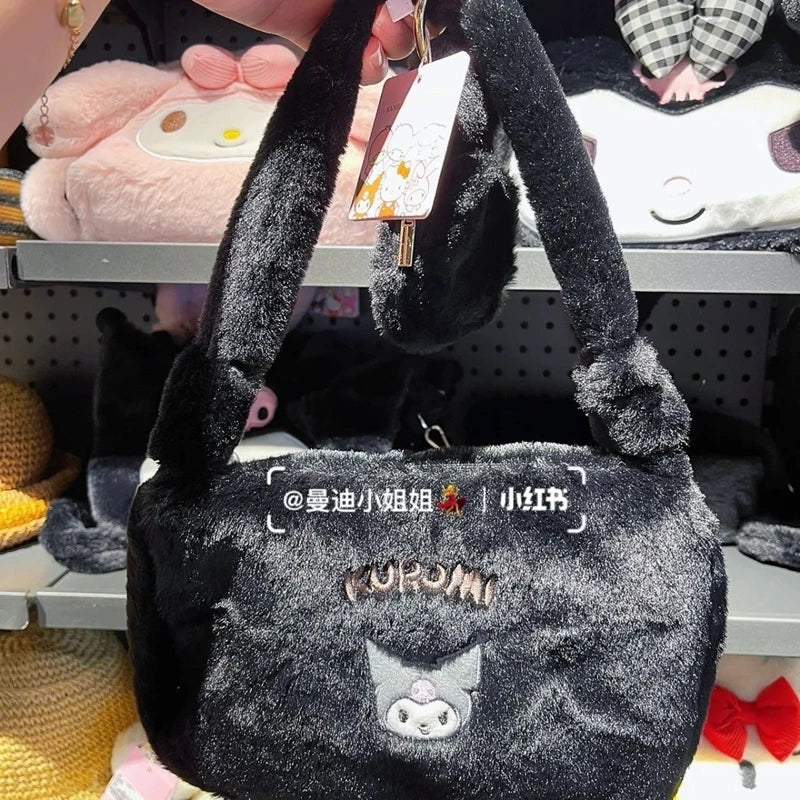 Sanrio Hello Kitty Contrast Color Shoulder Bag Pearl