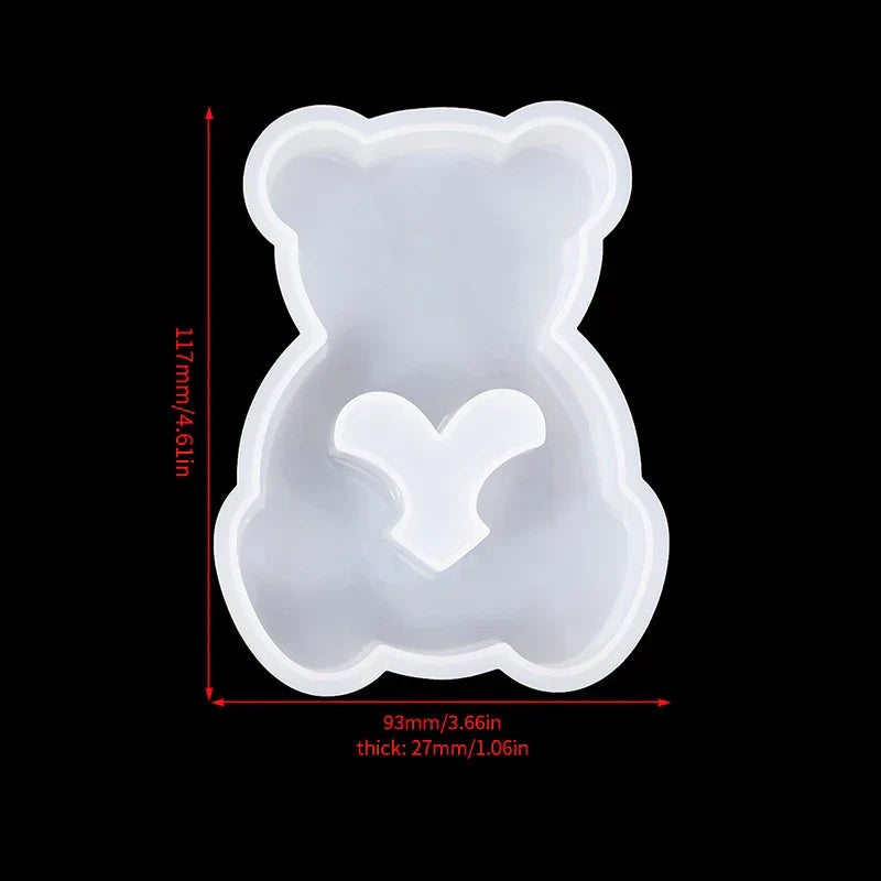 Easter Animal Candle Silicone Mold Rabbit Cat Bear