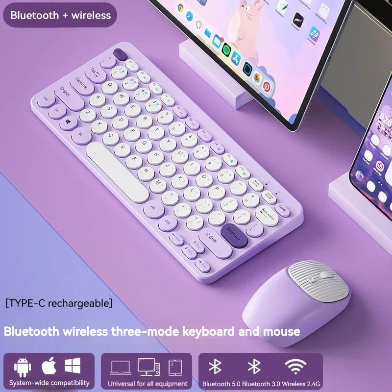 2.4G Usb Wireless Keyboard and Mouse Combo Rechargeable