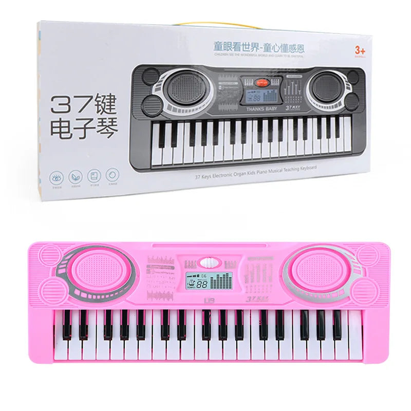 37-key Children's Electronic Piano Keyboard Portable Educational Toy