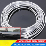 6M Car Door Chrome Moulding Trim Strip Edge