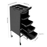 Salon Trolley with Handle and Rolling Wheels 5