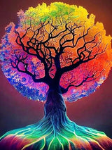 Colorful Trees And The Moon Personality DIY Full