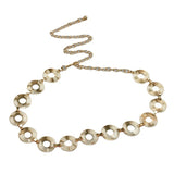 Belt Women's Lady Fashion Metal Chain Gold Color
