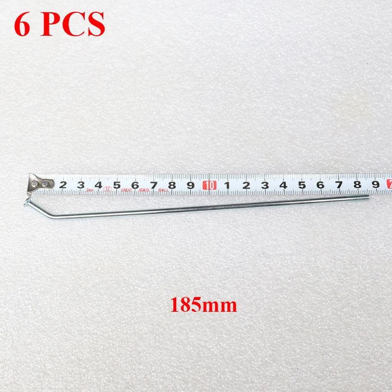 6PCS Spokes Wire Circle Nipples 18 19 21