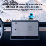 Creative Car Ornament Funny Cartoon skateboarding Bear Removable