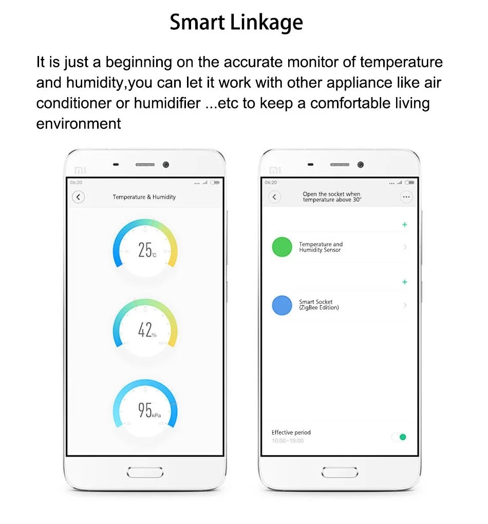 Aqara Temperature Sensor Smart Air Pressure Humidity Environment