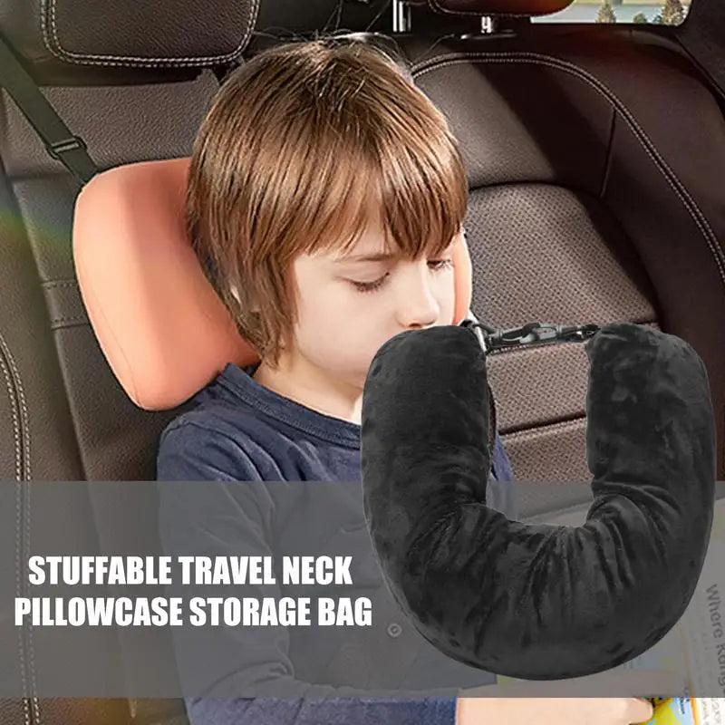 1pcs Fillable Neck Pillows For Travel Soft Tube