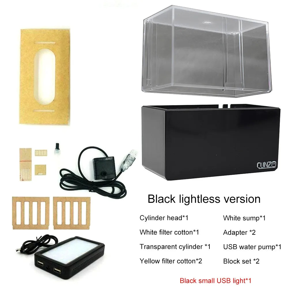 Portable Mini Betta Fish Tank Aquarium Desktop Decorations