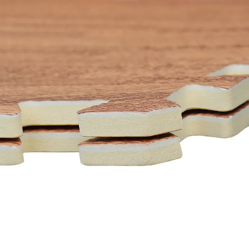 Wooden Interlocking Exercise Tiles Crawling Carpet And Rug