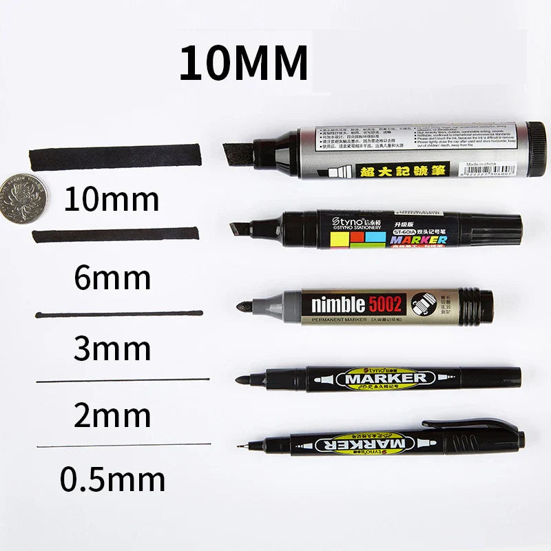 Water Proof Permanent Marker Pens 10 MM Chisel