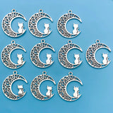 1020Pcs Alloy Retro Silvery Animal Shape Charms Horse