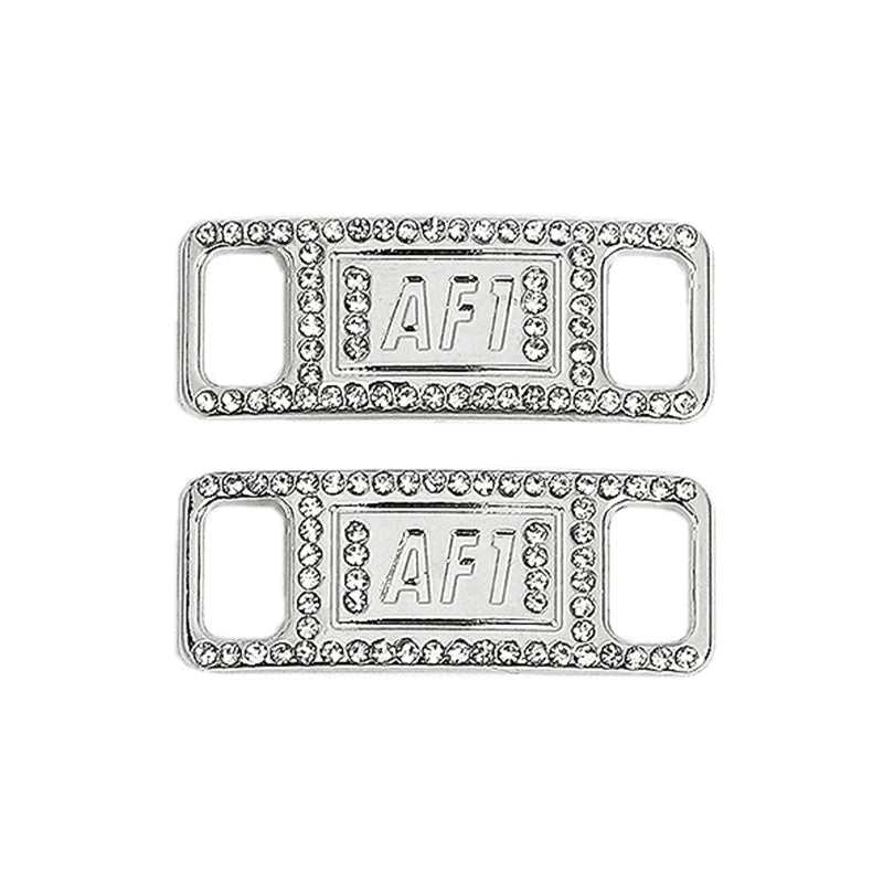 1Pair AF1 Diamond Shoe Charms Fashion Laces Buckle