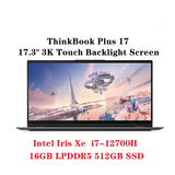 2022 New ThinkBook Plus 17 Laptop i7-12700H Intel