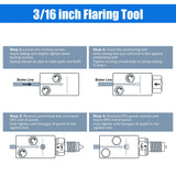 Car Brake Copper Pipe Flaring Tools 3/16 inch