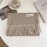 Luxury Brand Wool Scarf For Women Men Solid