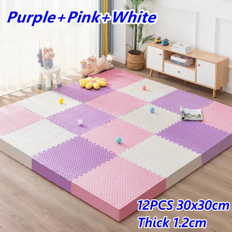Baby Game Mat 12PCS Puzzle Mat Thick 1.2cm