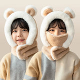 New Children's Hat Cartoon Bear Ear Flags Pullover