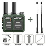 2PCS ABBREE AR-63 Mini Walkie talkie Wireless Copy