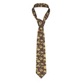 Mens Tie Classic Skinny Haloween Scary Skull Neckties