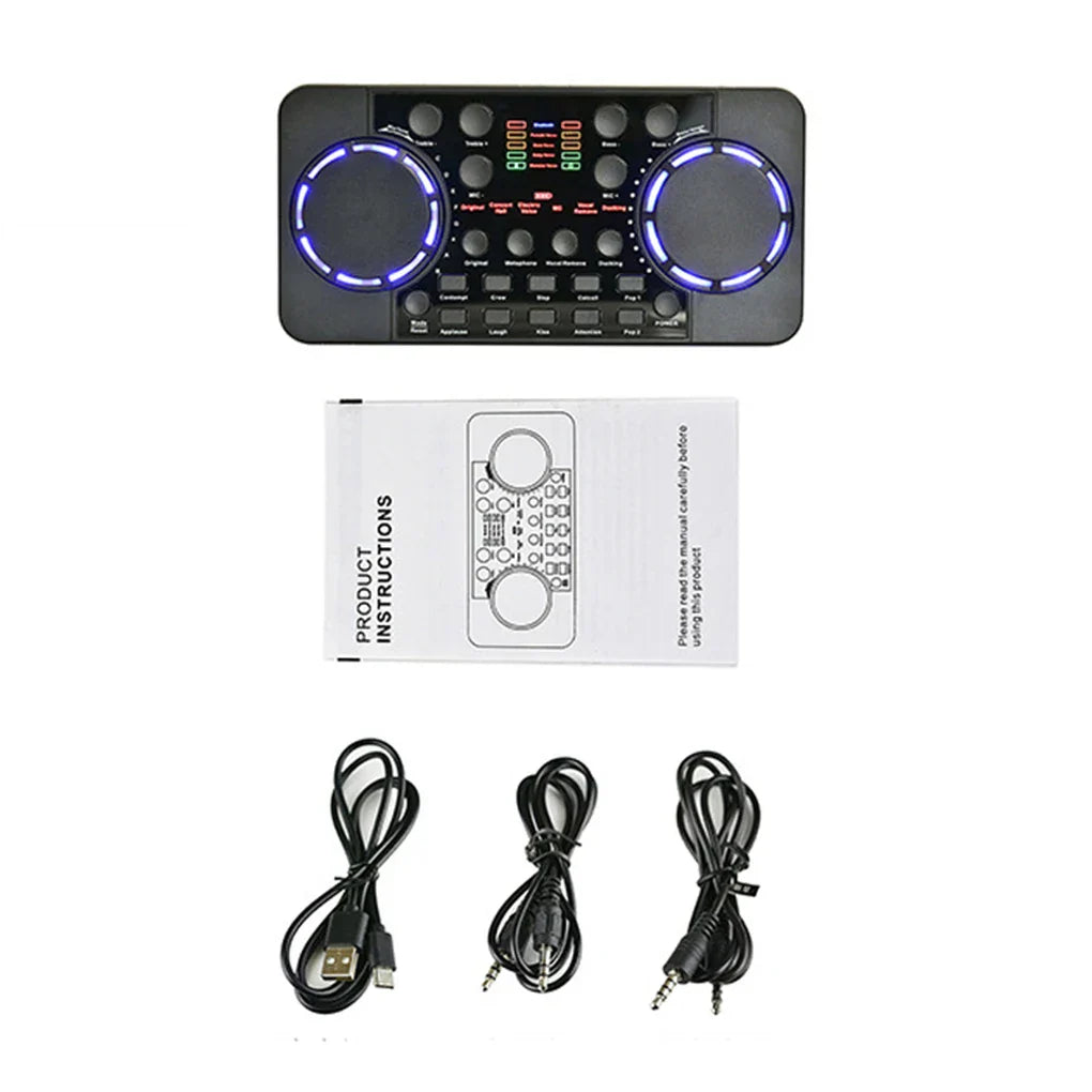 Sound Card V300 Pro Audio Mixers Effects Mixer