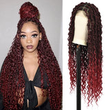 kalyss 32" Square Knotless Locs Briaded Wigs Full
