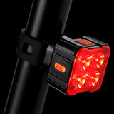 2Pcs Bicycle Front Rear Lights Waterproof Bike Headlight