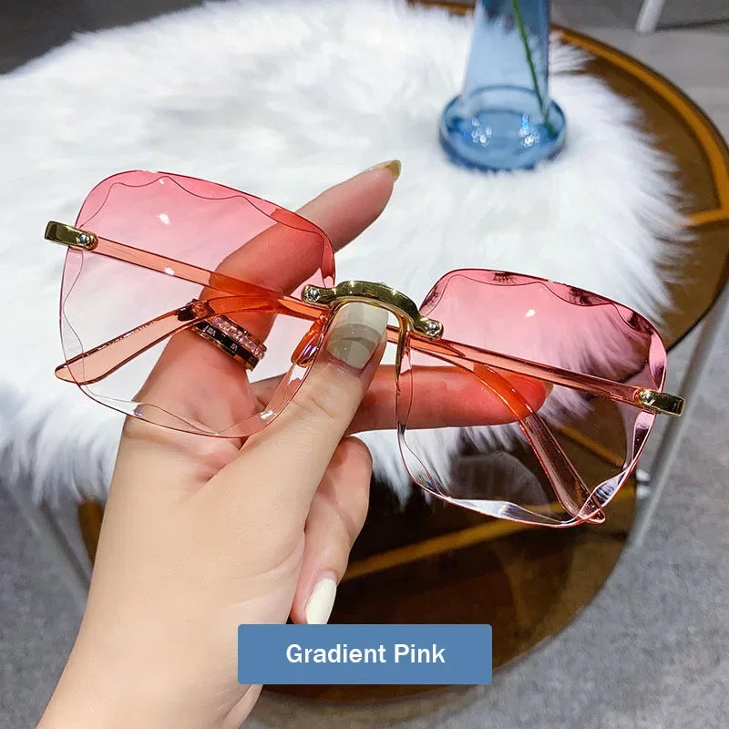 2024 New Frameless Cut Edge Sunglasses Fashion Summer