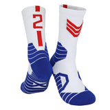 5 Pairs Men's Athletic Crew Socks Performance