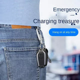Portable Mini Power Bank Keychain Emergency Mobile Phone